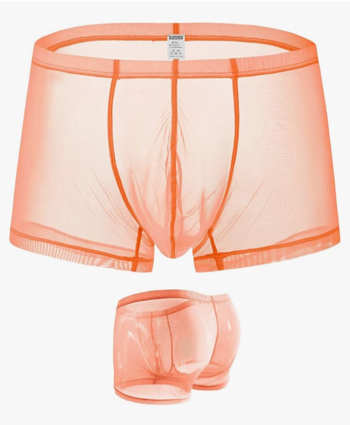 Men's Breathable Silk Boxer Moisture Wicking Underwear Briefs